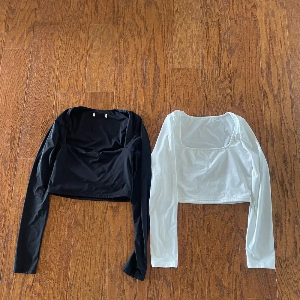 Black and white crop top bundle